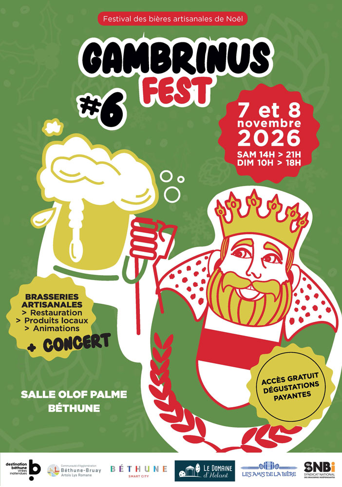 gambrinus fes bethune festival biere 2026