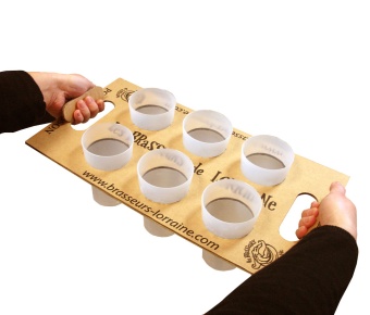 plateau-porte-gobelets-carton-verre-biere-poignee-smurfit